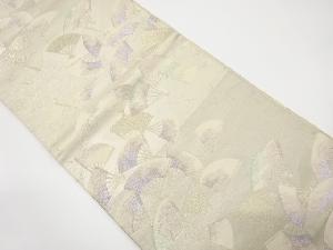 アンティーク　扇散らし模様織り出し袋帯（材料）